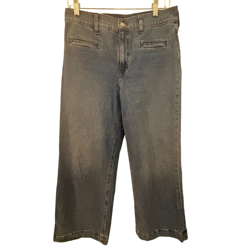 J. Crew Wide Leg Crop Jeans Denim Women's Size 27 Welt pockets